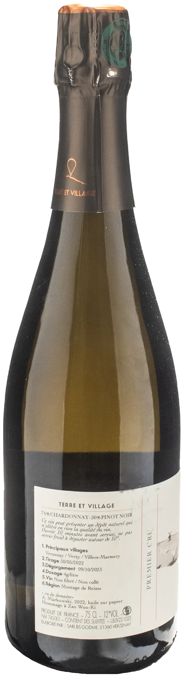 Matthieu Godme Guillaume Champagne 1er Cru V.V.V. Extra Brut
