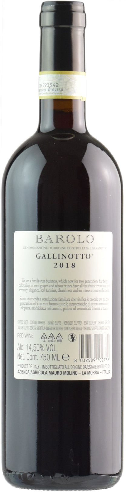Mauro Molino Barolo Gallinotto 2018