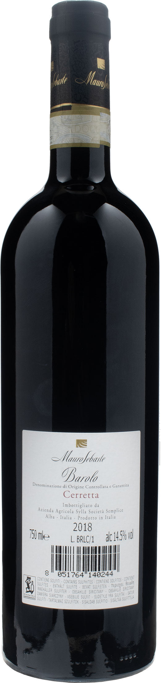 Mauro Sebaste Barolo Cerretta 2018
