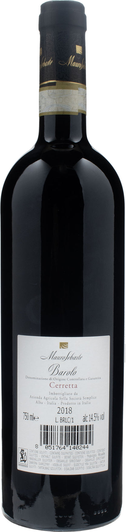 Mauro Sebaste Barolo Cerretta 2018
