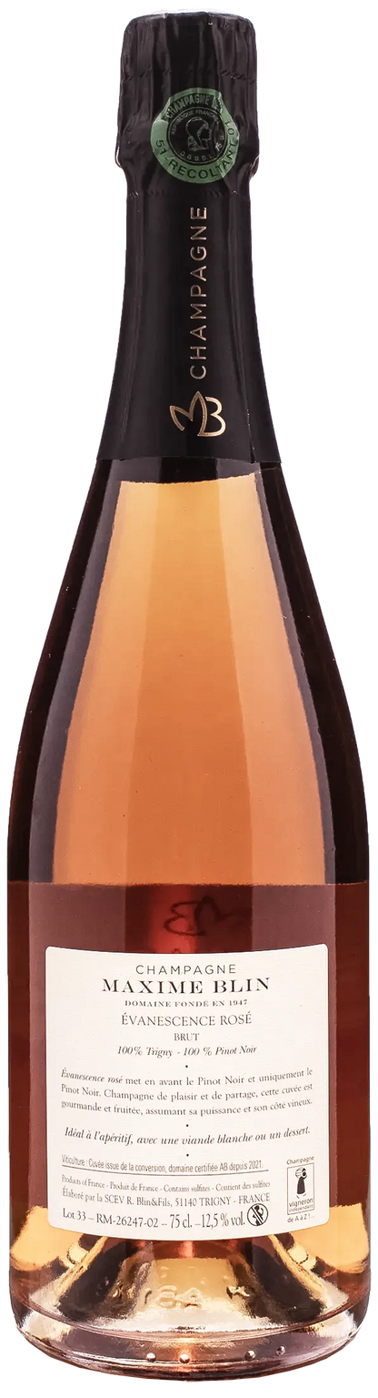 Maxime Blin Champagne Evanesence Rose Brut