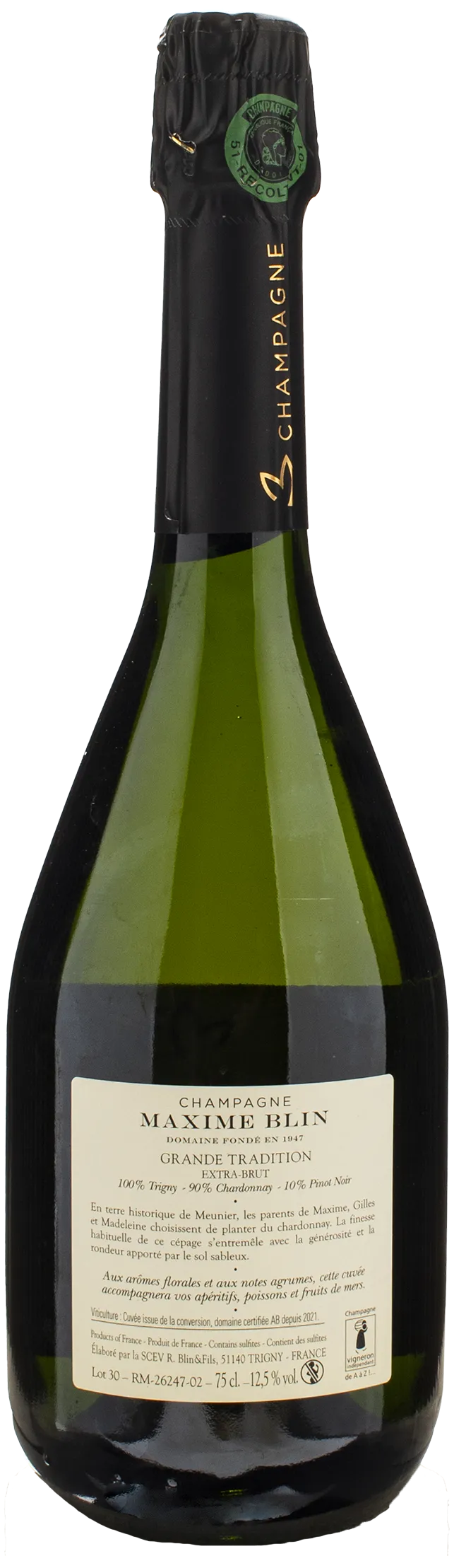 Maxime Blin Champagne Grande Tradition Extra Brut