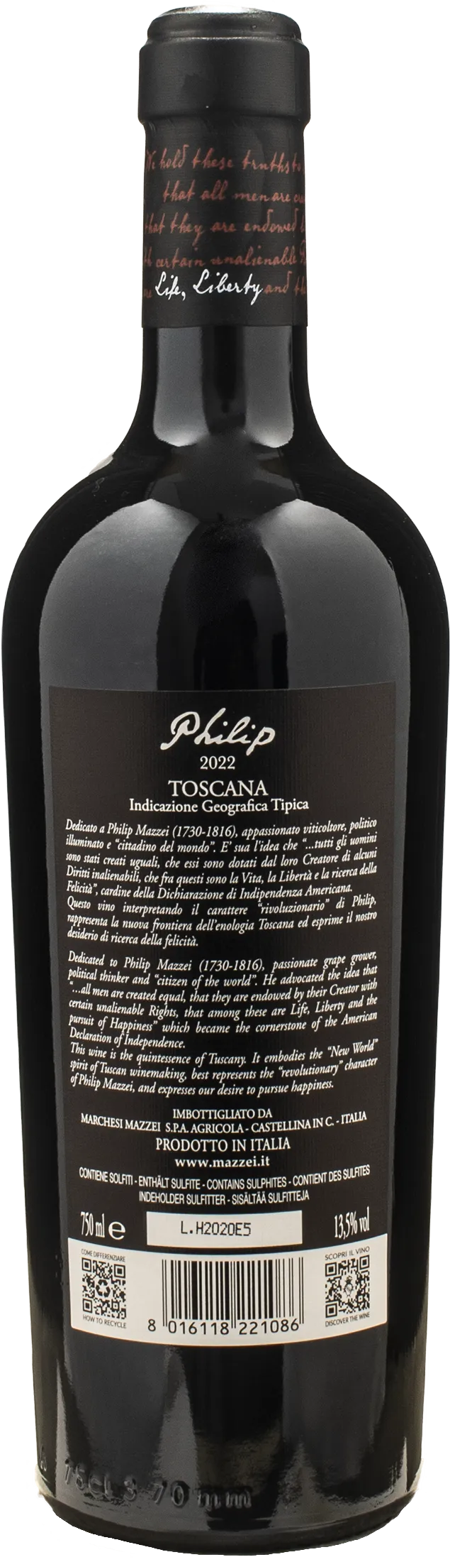 Mazzei Toscana Philip 2022