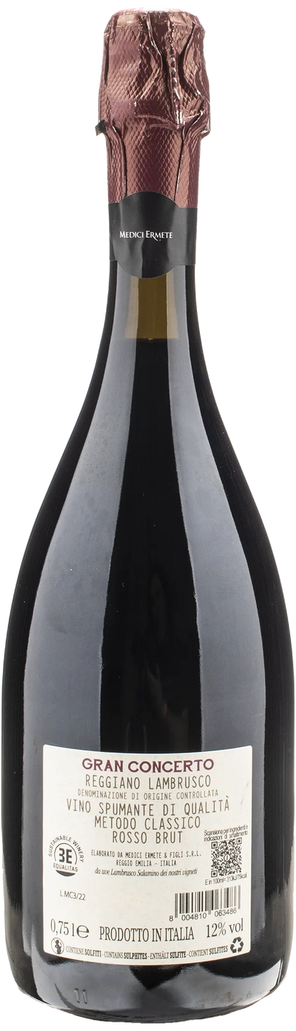 Medici Ermete Metodo Classico Gran Concerto Brut Rosso 2021