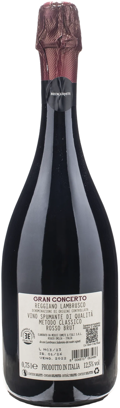 Medici Ermete Metodo Classico Gran Concerto Brut Rosso 2022