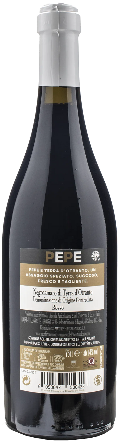 Menhir Negroamaro Terra d'Otranto Pepe 2022