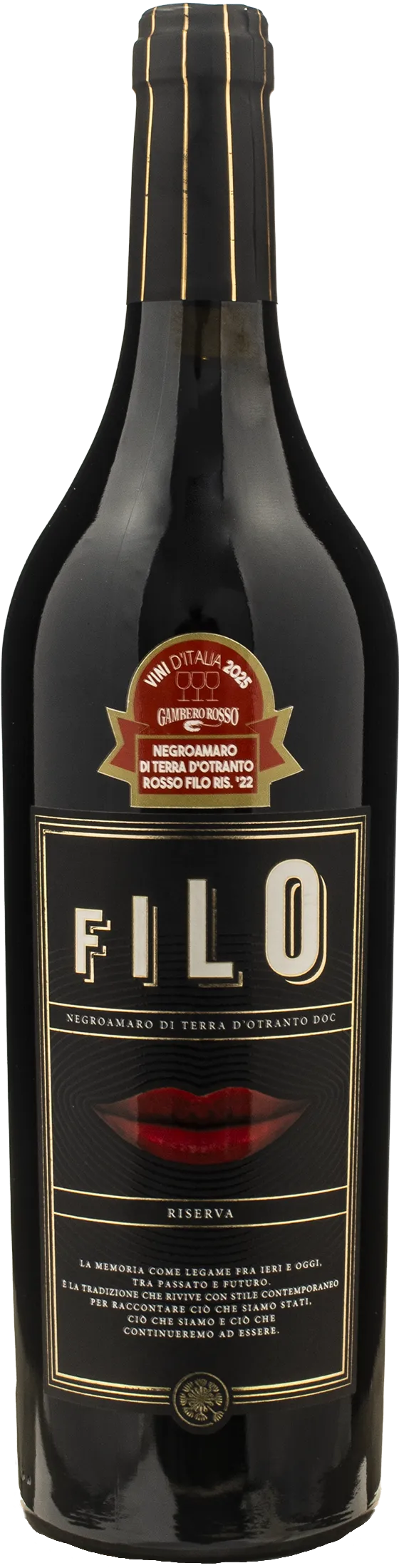 Menhir Negroamaro Terra d'Otranto Riserva Filo 2022