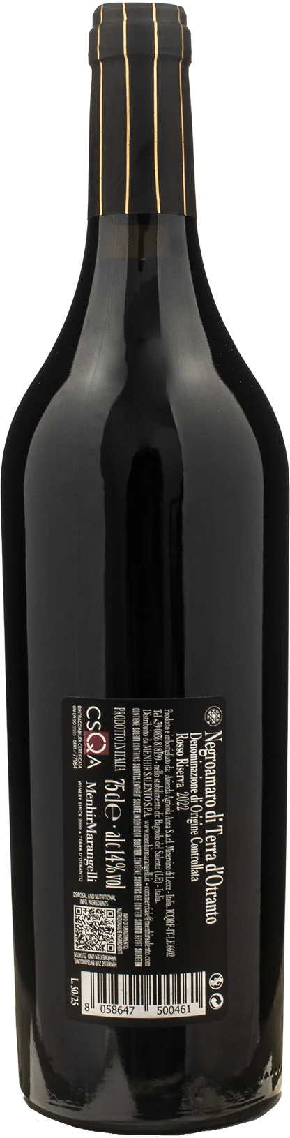 Menhir Negroamaro Terra d'Otranto Riserva Filo 2022