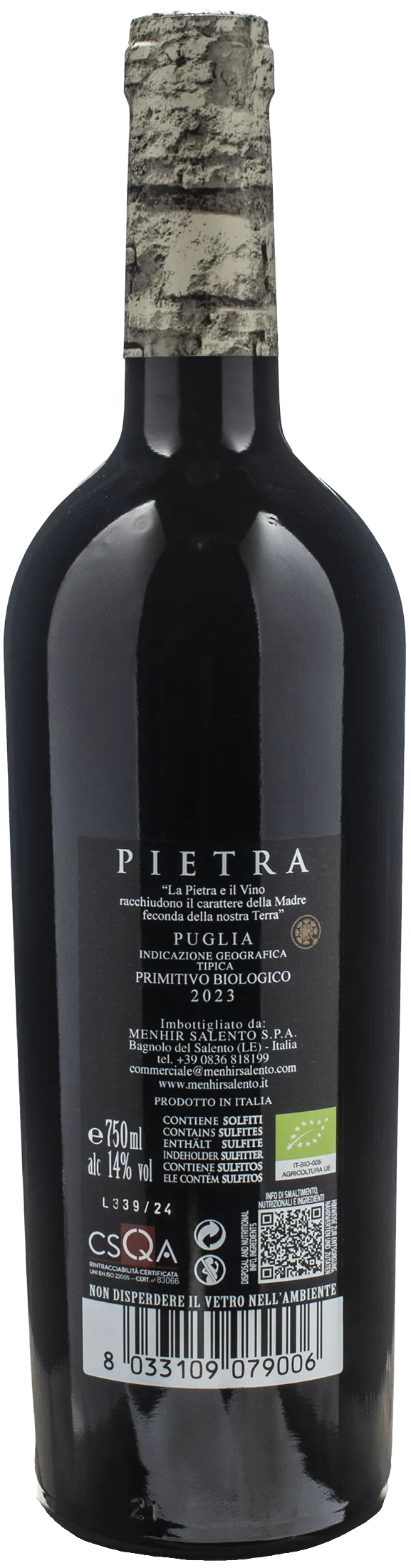 Menhir Pietra Primitivo 2023