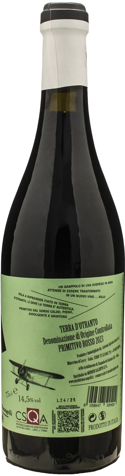 Menhir Primitivo Terra d'Otranto Vola 2023
