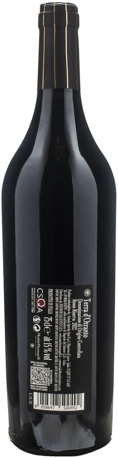 Menhir Vega Terra d'Otranto Rosso Riserva 2022
