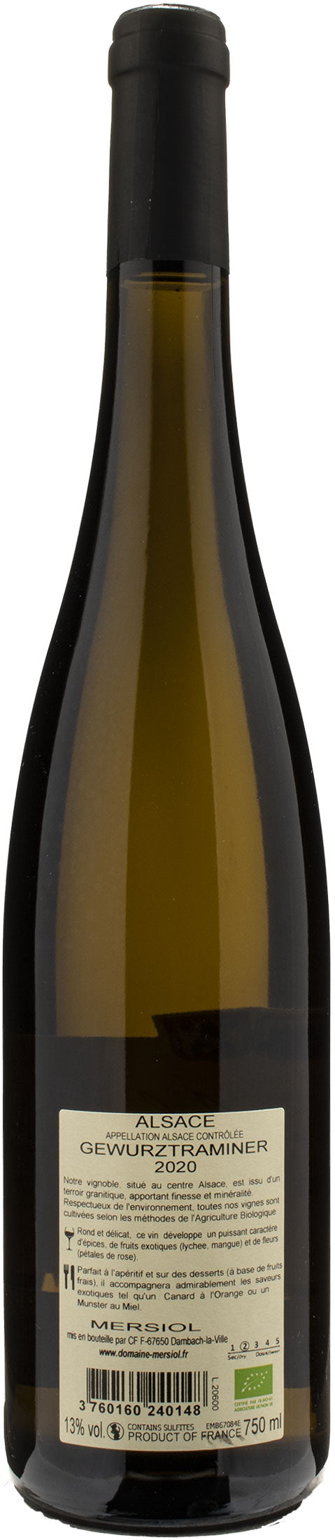 Mersiol Alsace Gewurztraminer 2020