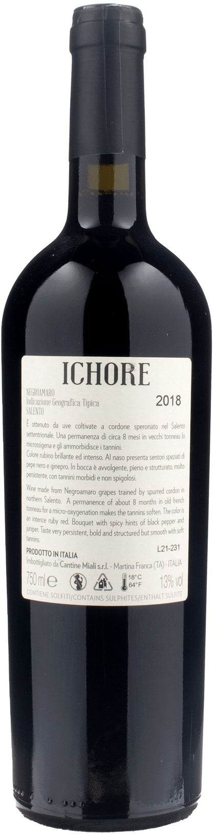 Miali Salento Negroamaro Ichore 2018