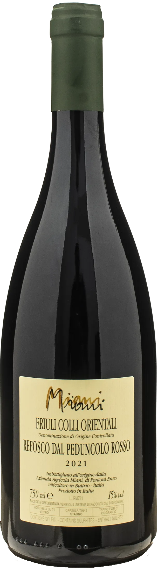 Miani Refosco dal Peduncolo La Mont du Zuc 2021