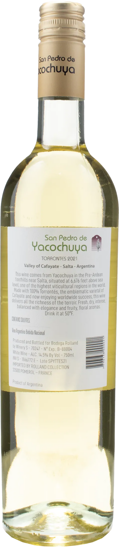 Michel Rolland Collection San Pedro de Yacochuya Torrontes 2021