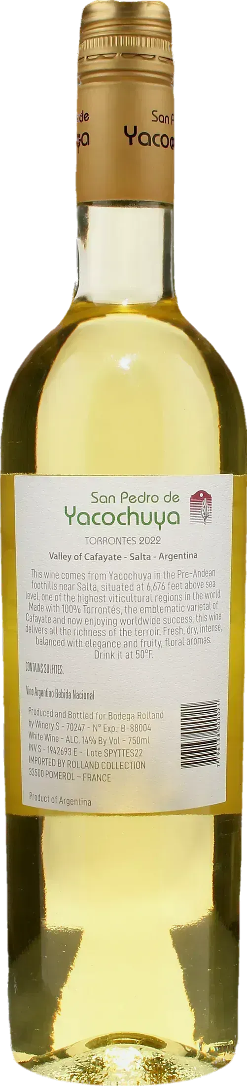 Michel Rolland Collection San Pedro de Yacochuya Torrontes 2022