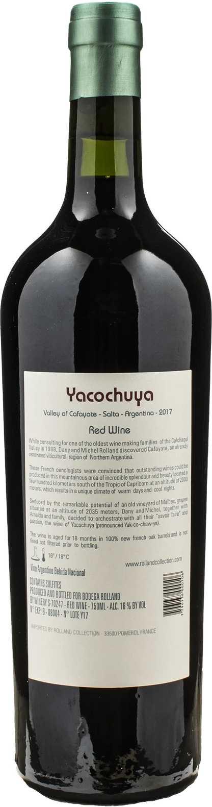 Michel Rolland Collection Yacochuya Malbec 2017