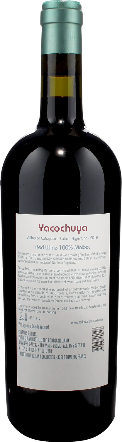 Michel Rolland Collection Yacochuya Malbec 2018