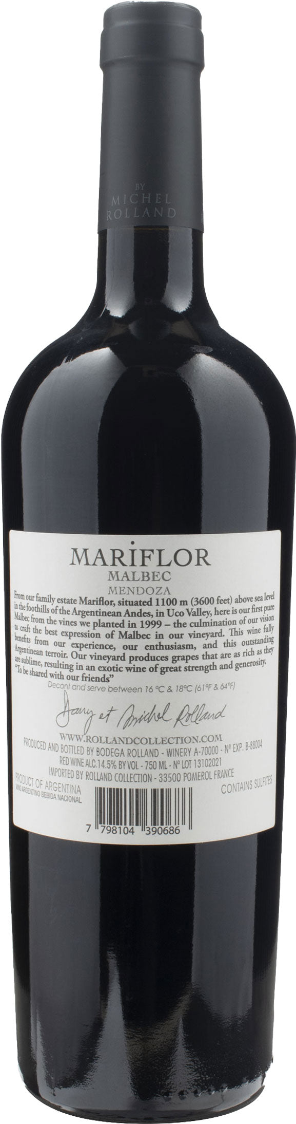 Michel Rolland Mariflor Malbec 2019