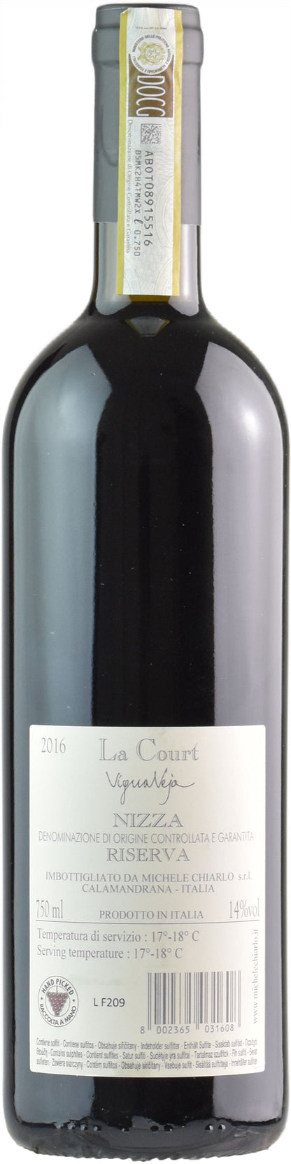 Michele Chiarlo Nizza La Court Vigna Veja 2016