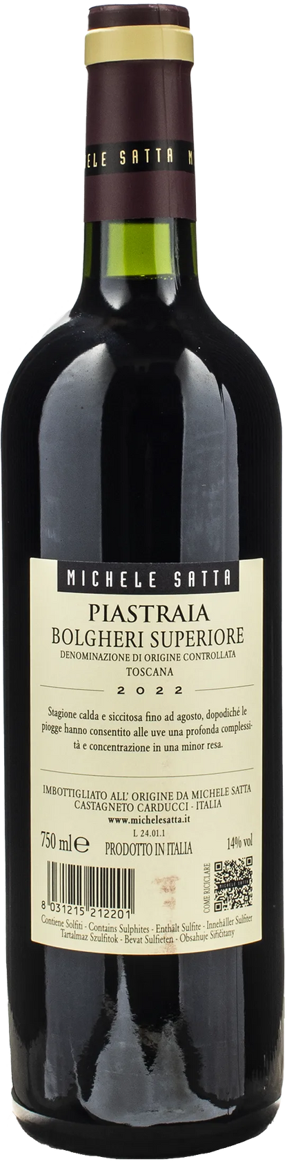 Michele Satta Bolgheri Superiore Piastraia 2022
