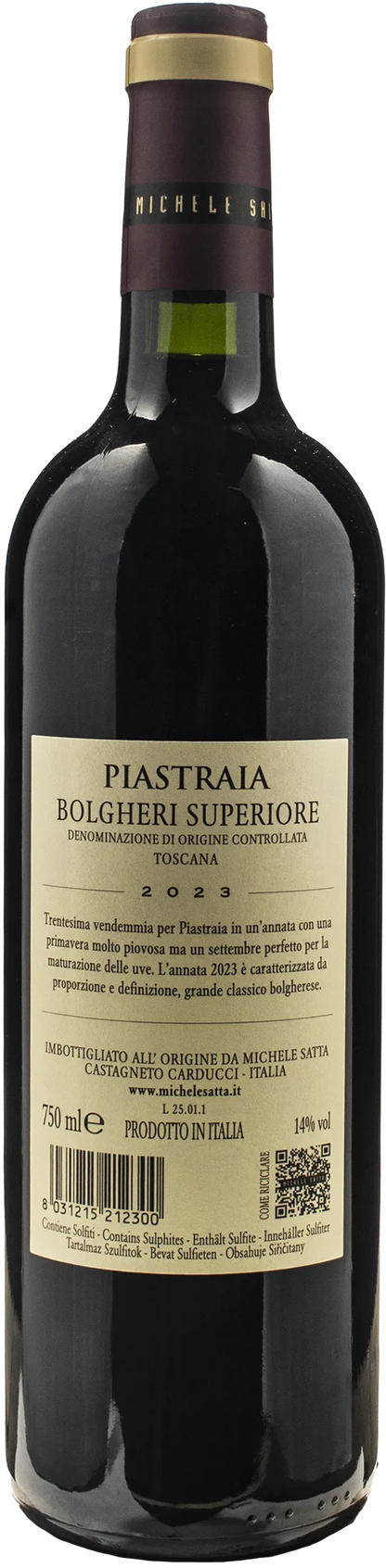 Michele Satta Bolgheri Superiore Piastraia 2023