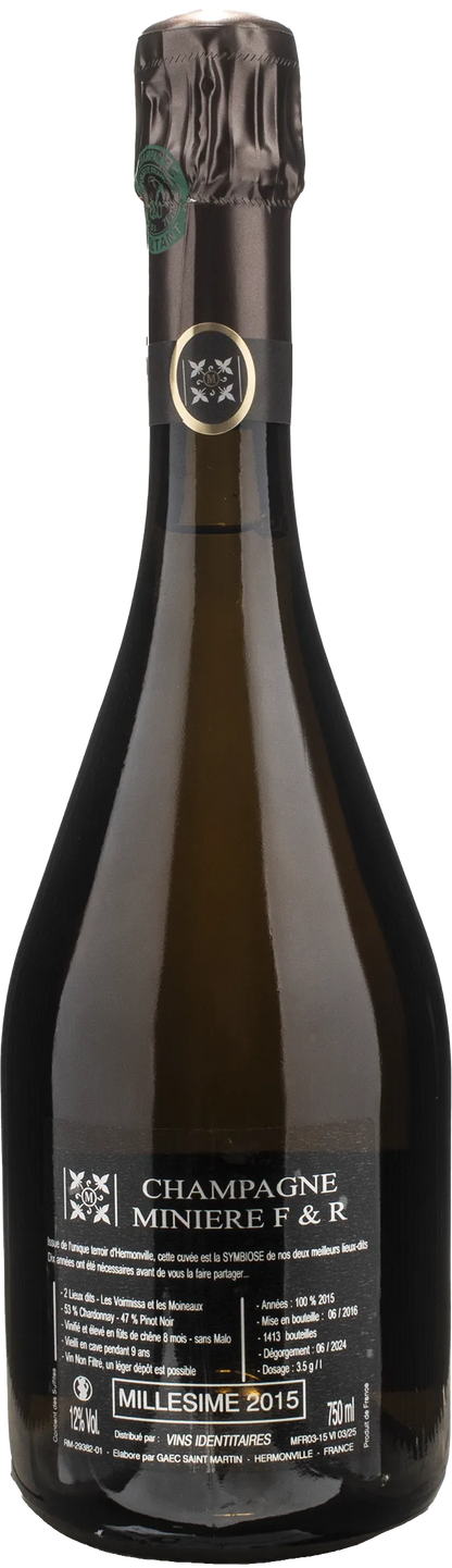 Miniere F&R Champagne Symbiose Extra Brut 2015
