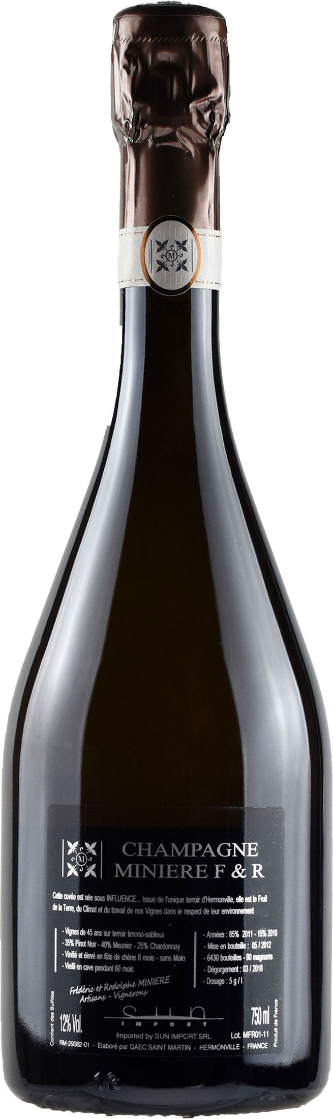 Miniere F&R Champagne Influence Brut