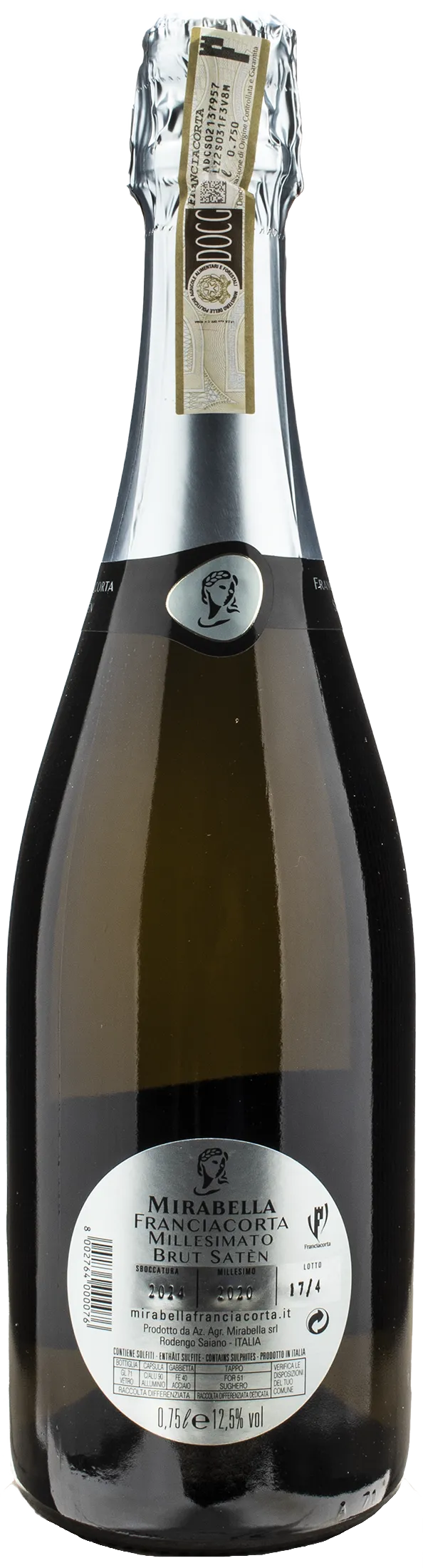 Mirabella Franciacorta Satèn Brut Millesimato 2020