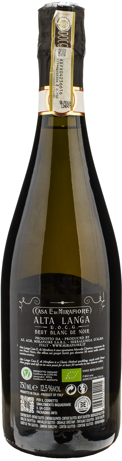 Mirafiore Alta Langa Blanc de Noir Brut 2020