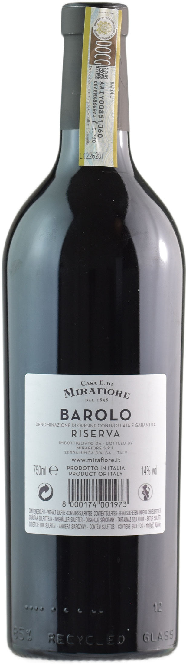 Mirafiore Barolo Casa di Mirafiore Riserva 2007