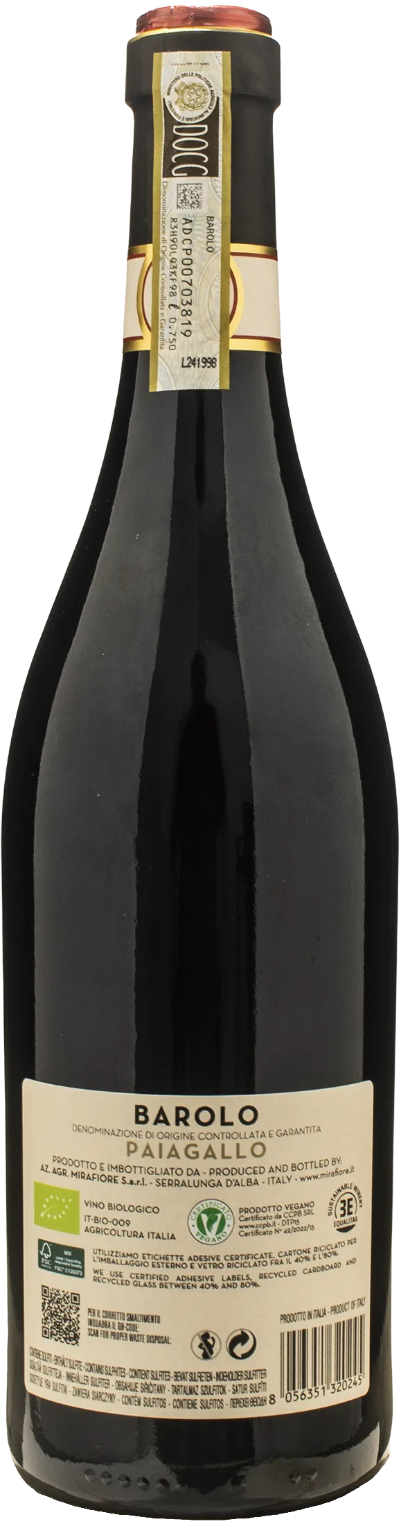 Mirafiore Barolo Paiagallo 2021