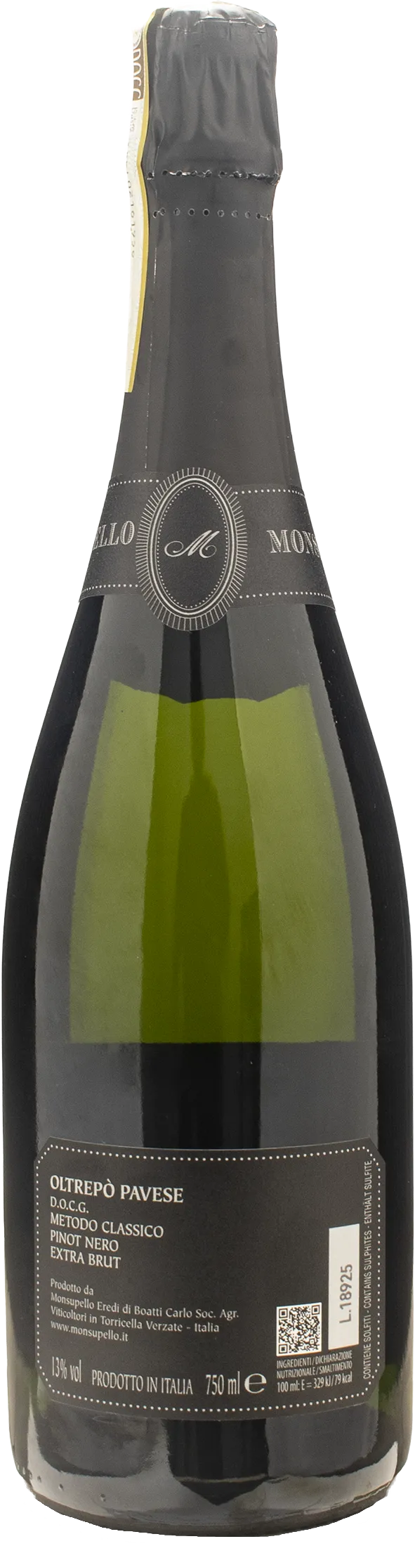 Monsupello Oltrepo Pavese Metodo Classico Blanc de Noirs Extra Brut