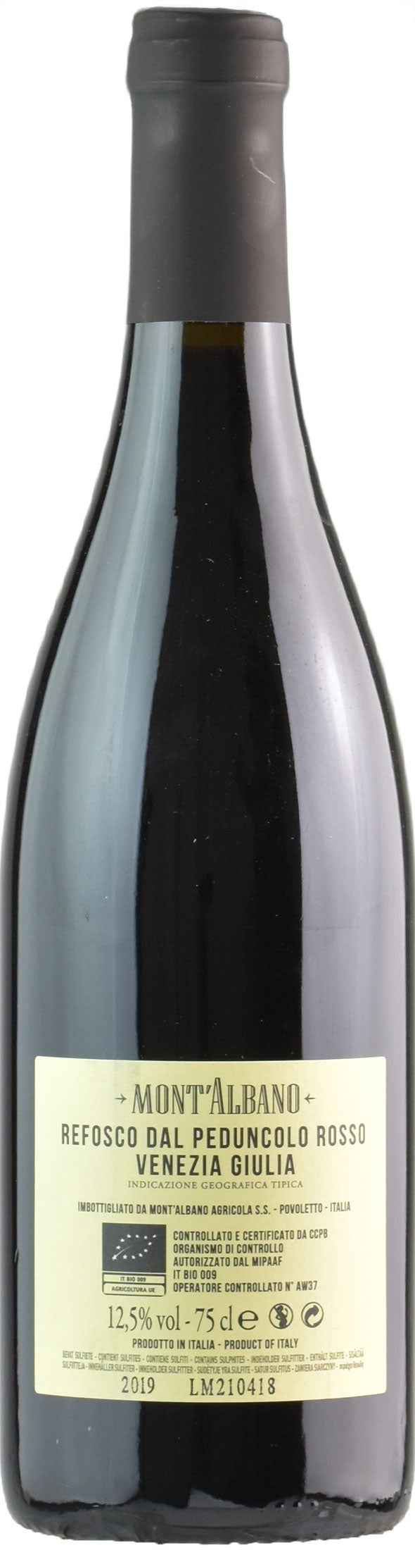 Mont'Albano Refosco dal Peduncolo Rosso 2019