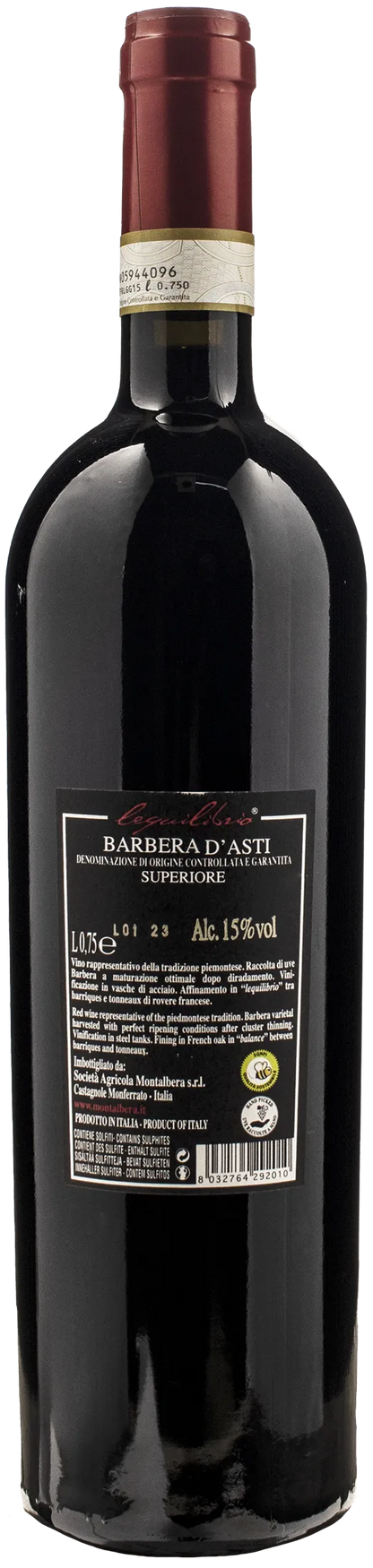 Montalbera Barbera d'Asti Superiore Lequilibrio 2021