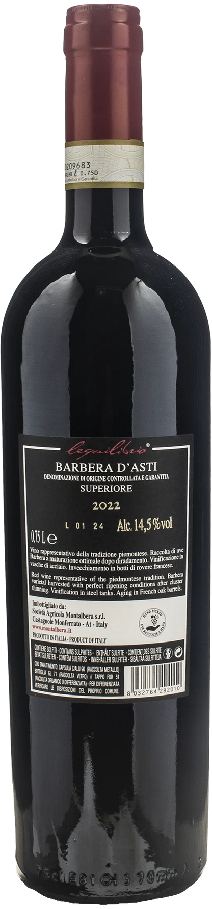 Montalbera Barbera d'Asti Superiore Lequilibrio 2022