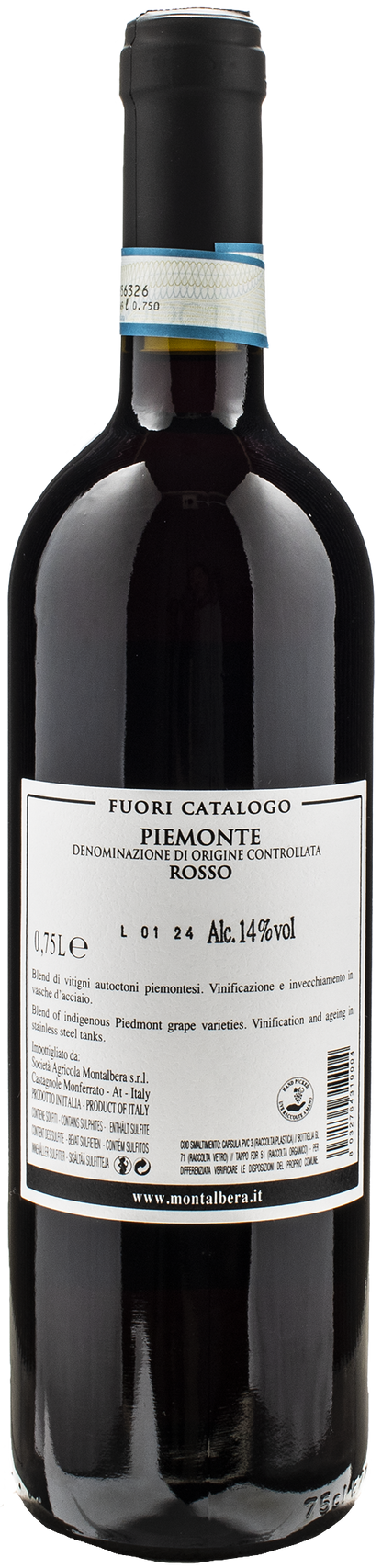 Montalbera Piemonte Rosso Fuori Catalogo 2021