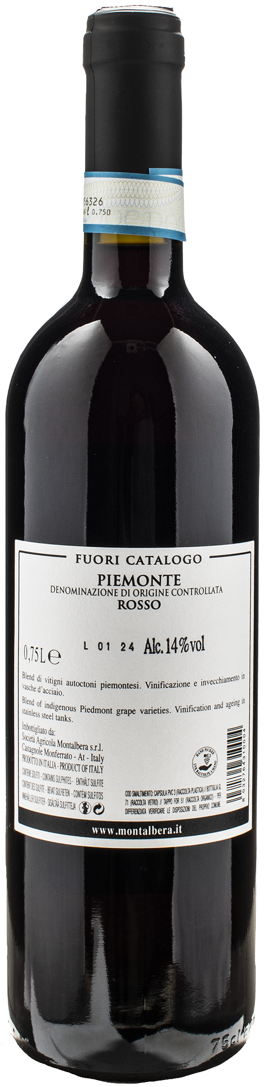 Montalbera Piemonte Rosso Fuori Catalogo 2021