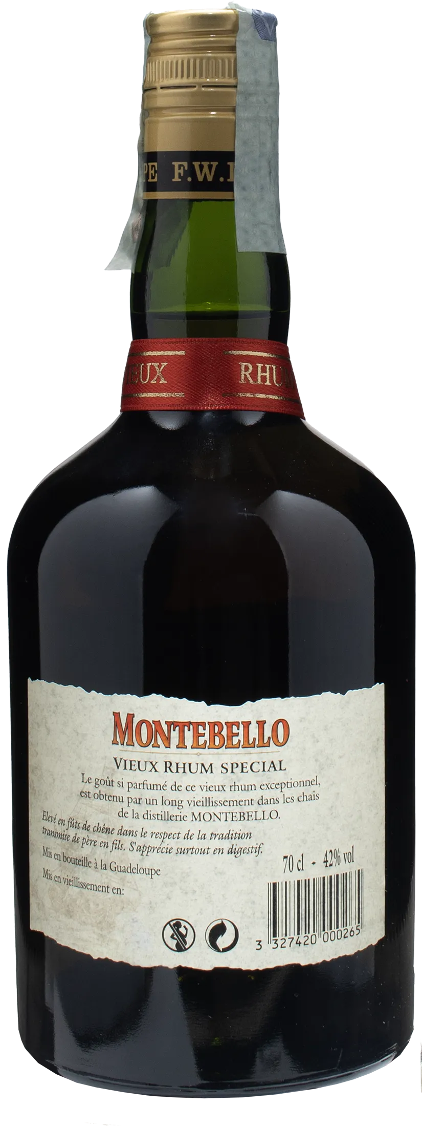 Montebello Vieux Rhum Guadalupe 6 years old