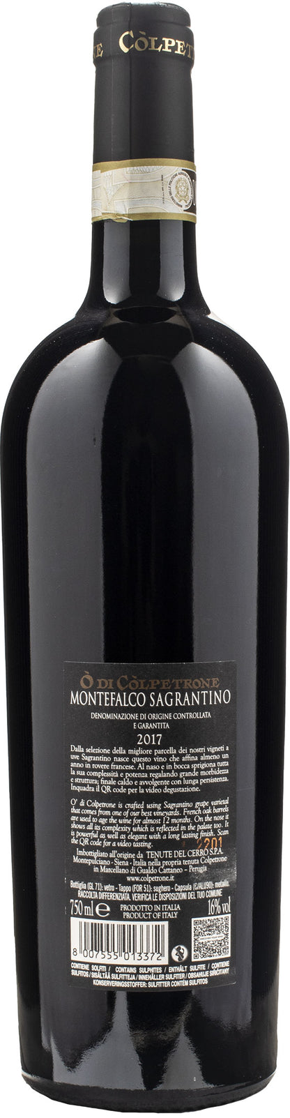Montefalco Sagrantino O' di Còlpetrone 2017