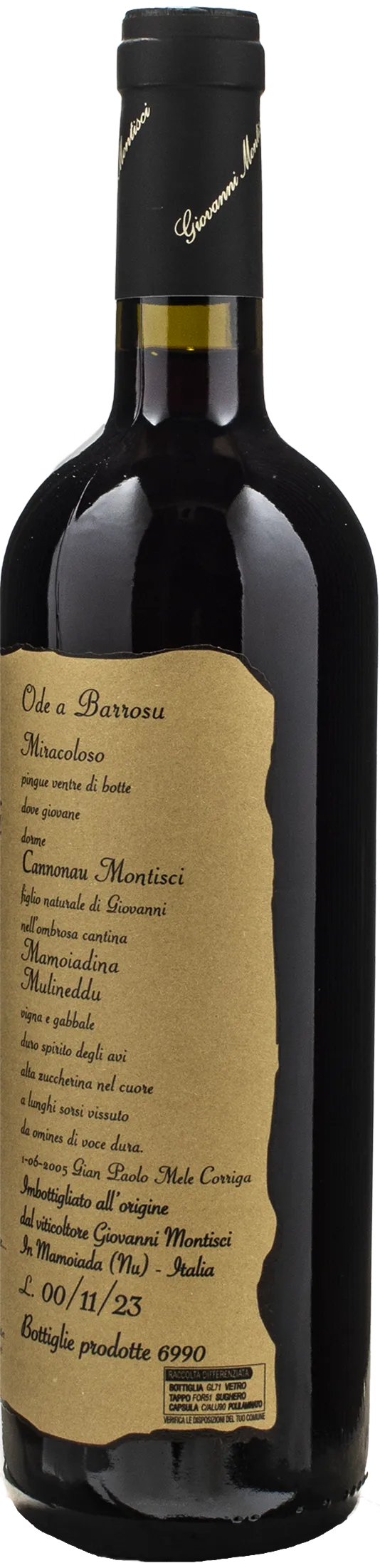 Montisci Cannonau Barrosu 2022