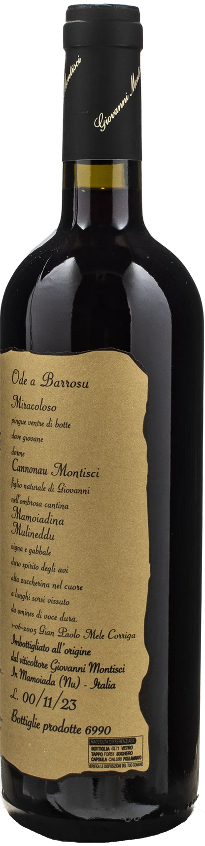 Montisci Cannonau Barrosu 2022