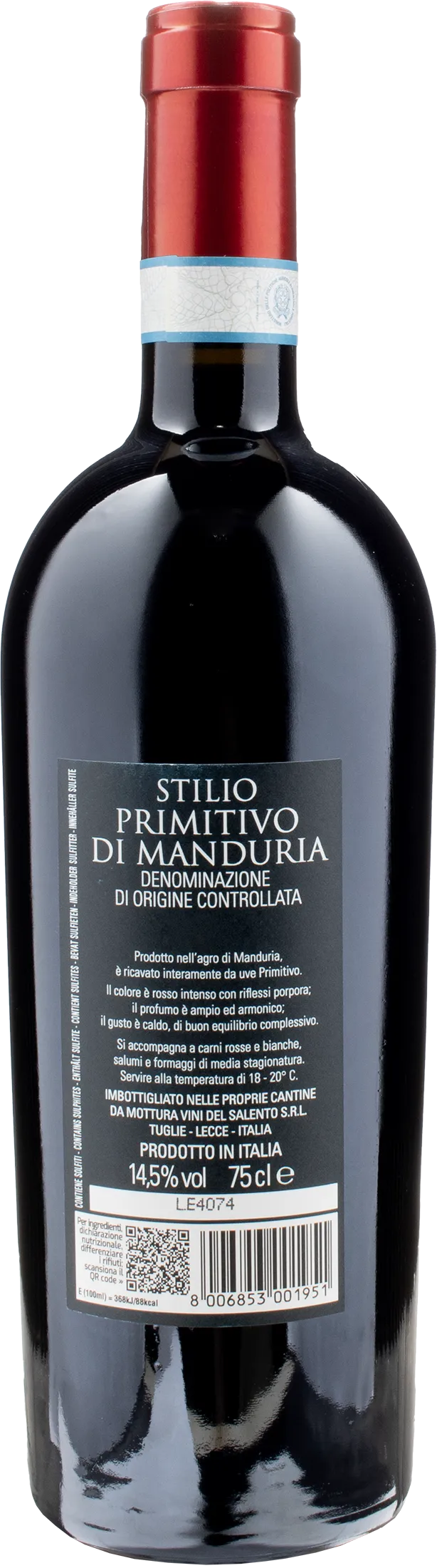 Mottura Primitivo di Manduria Stilio 2022