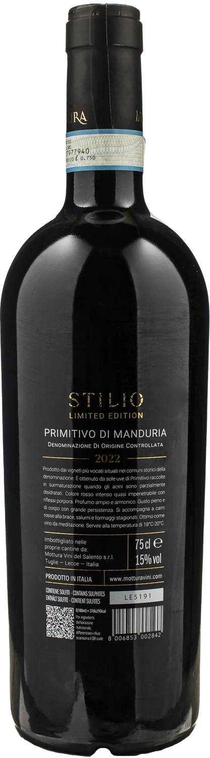 Mottura Primitivo di Manduria Stilio Limited Edition 2022