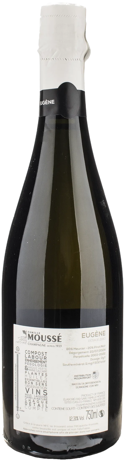 Mousse Fils Champagne Eugene Nature