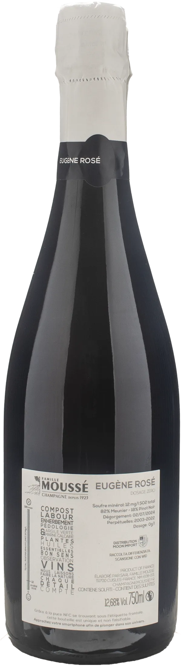 Mousse Fils Champagne Rosè Dosage Zero Eugene