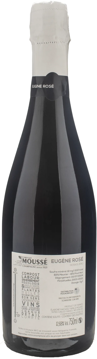 Mousse Fils Champagne Rosè Dosage Zero Eugene