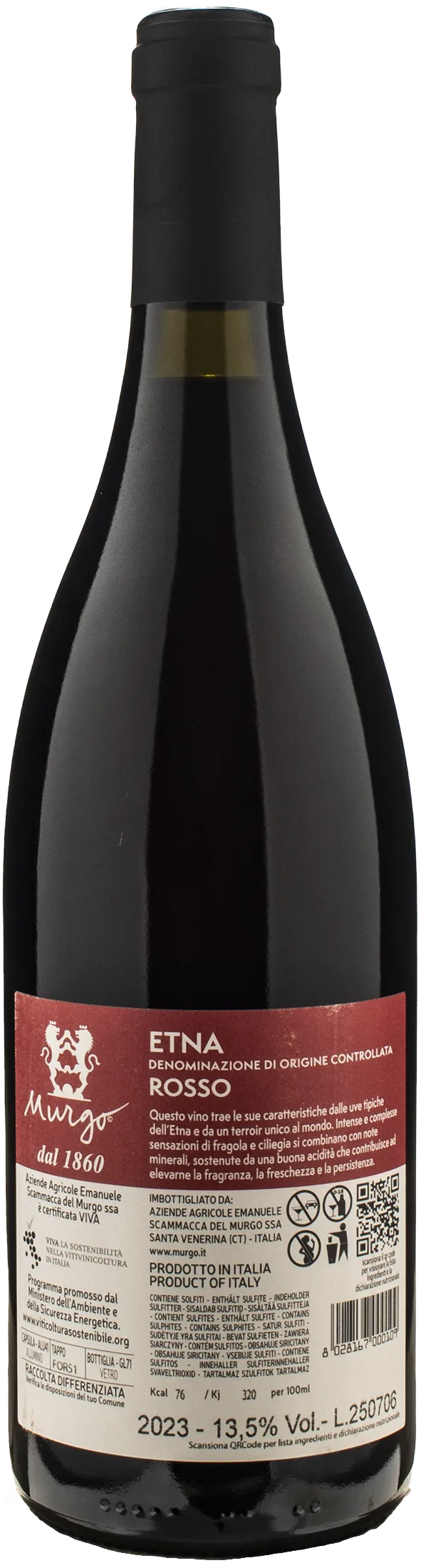 Murgo Etna Rosso 2023