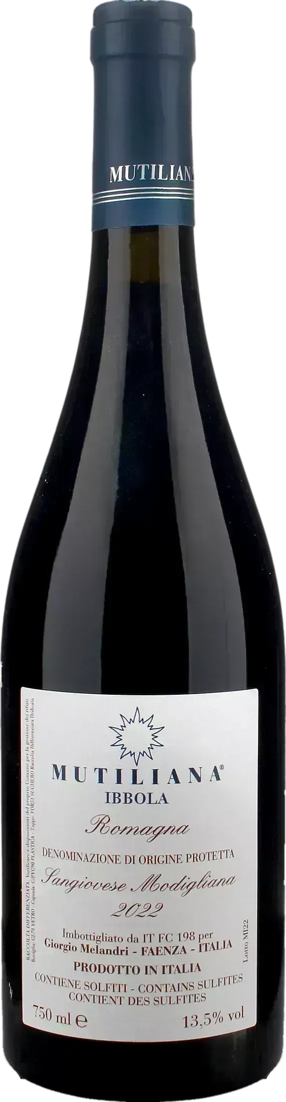 Mutiliana Romagna Sangiovese Modigliana Ibbola 2022
