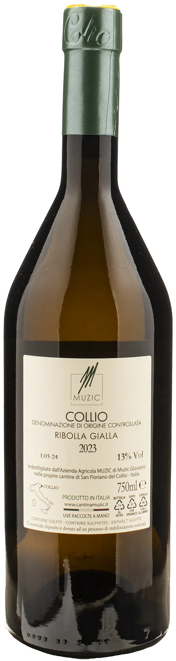 Muzic Collio Ribolla Gialla 2023
